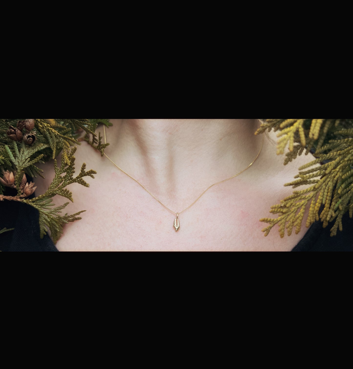 ✷ 14k Gold ✷ Raccoon premolar charm necklace