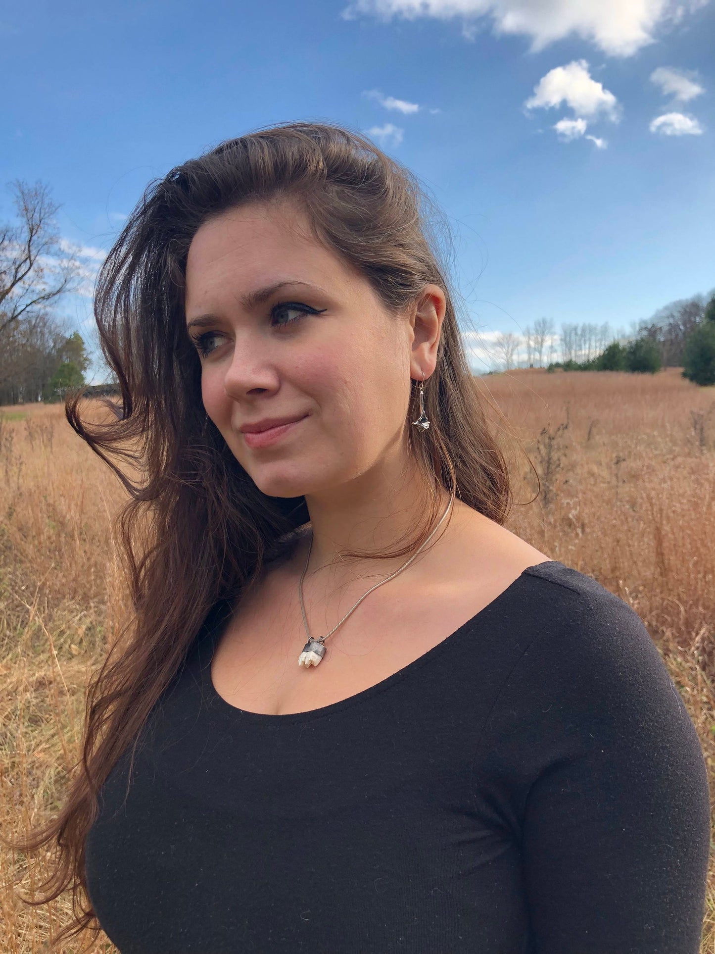 Opossum Vertebrae earrings
