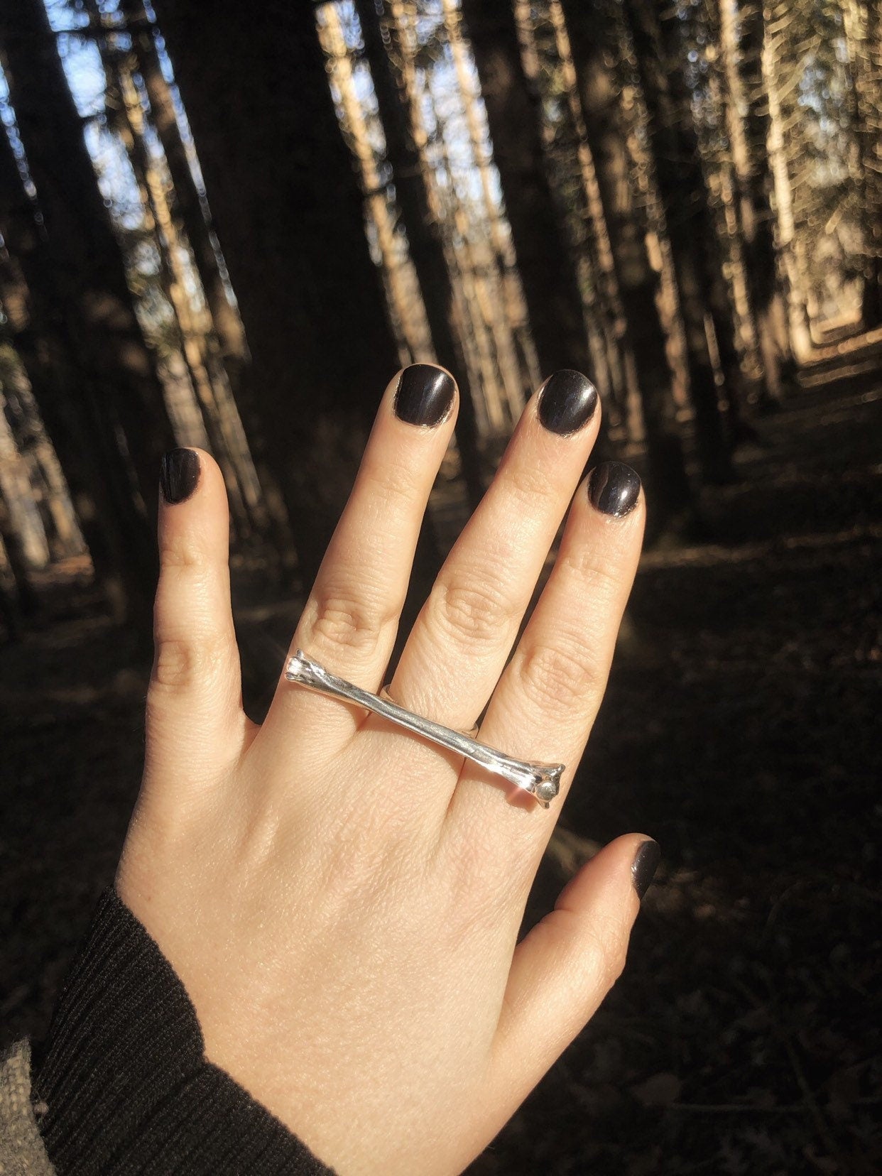 Crow Tarsometatarsus statement ring