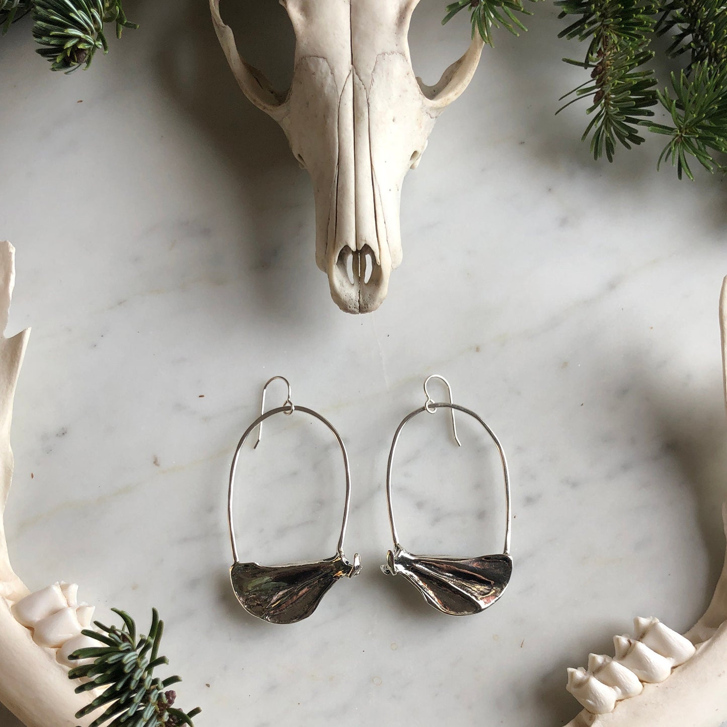 squirrel scapula earrings