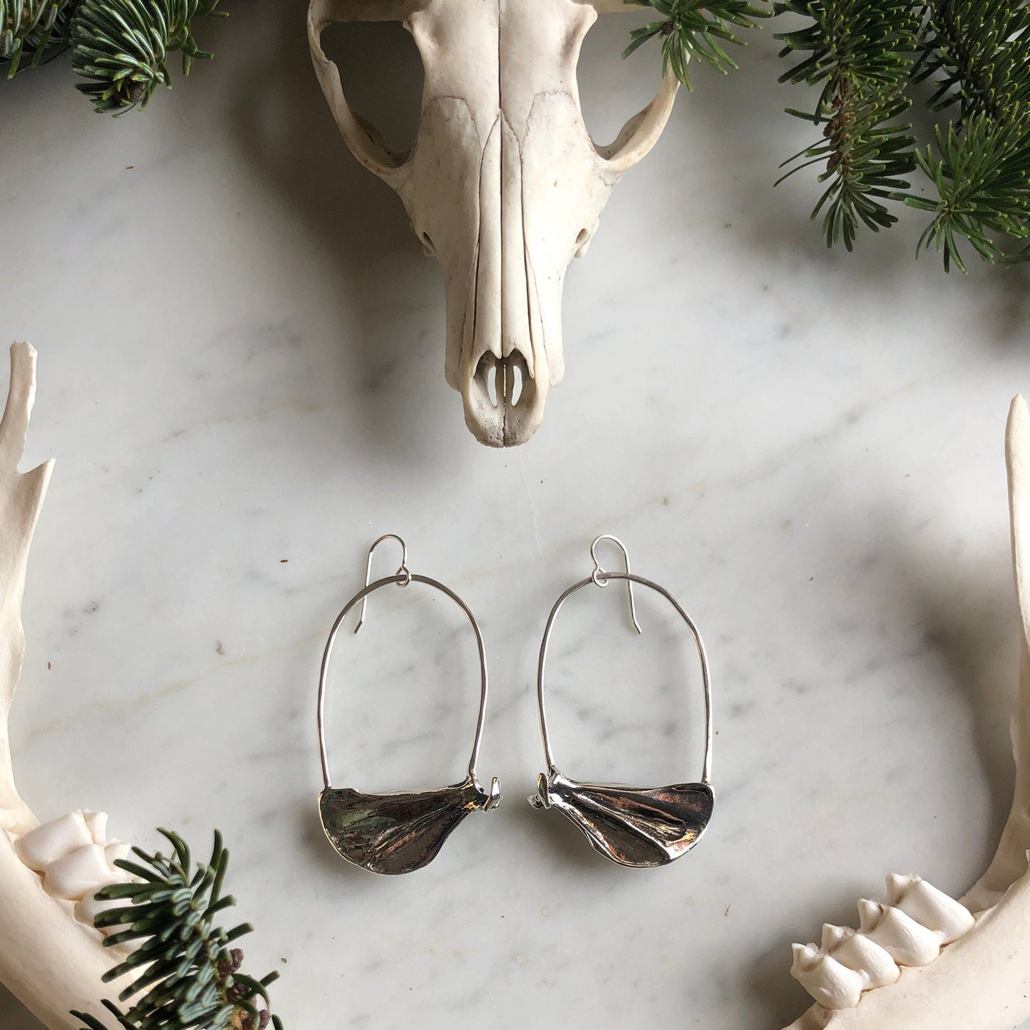squirrel scapula earrings