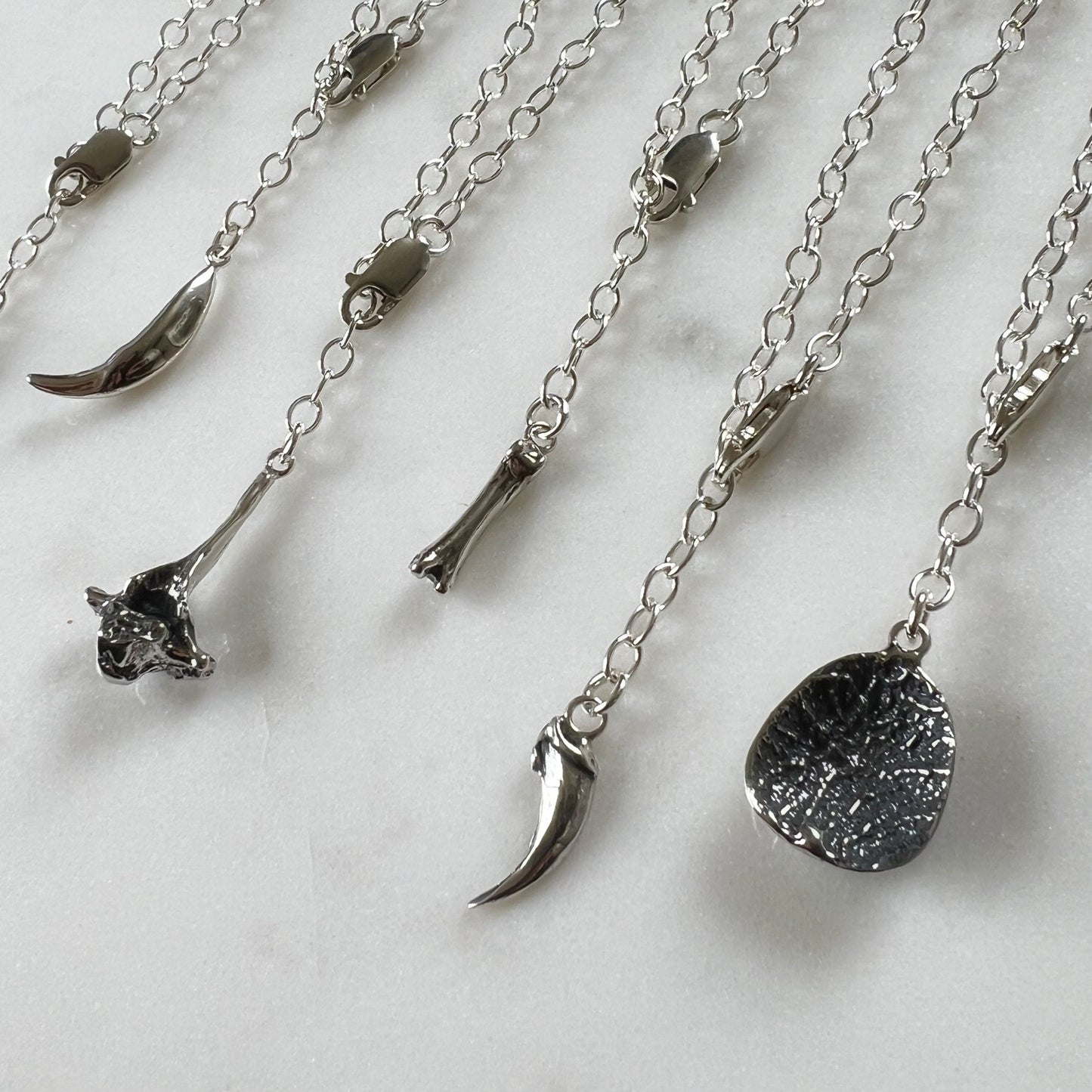 Fox toe bone charm bracelet